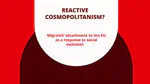 Is "Reactive Cosmopolitanism" a thing?